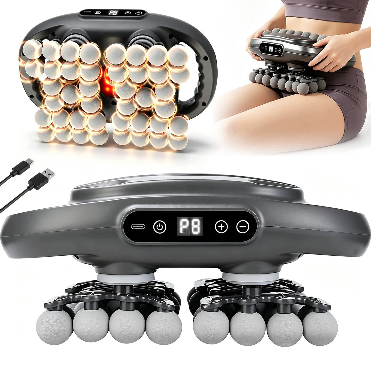 MASSAGE GUN ULTRA - MASSAGER FOR BACK AND BODY 42 HEADS