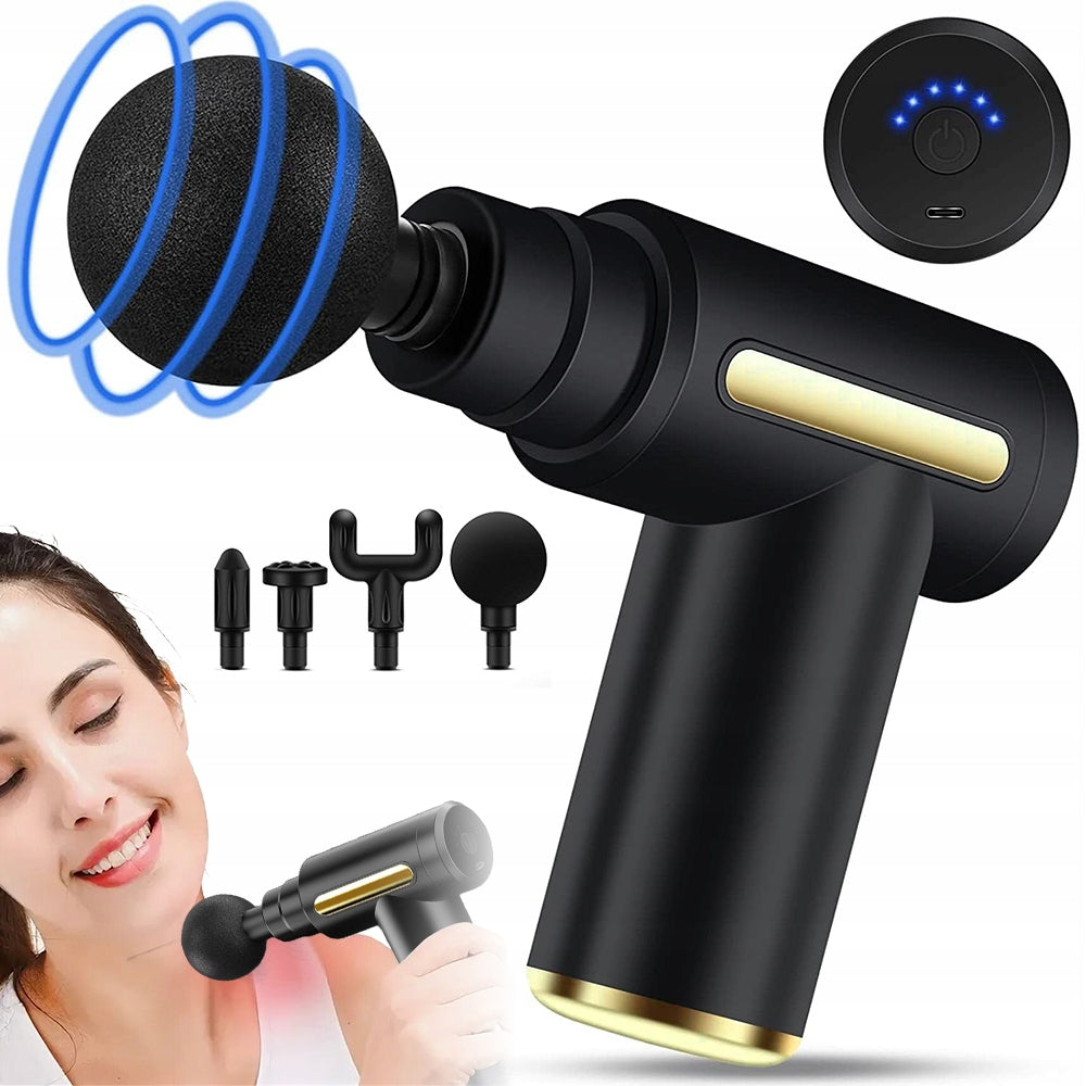 MASSAGE GUN WIRELESS VIBRATING MASSAGER +4 BODY BACK TIPS Medical device no