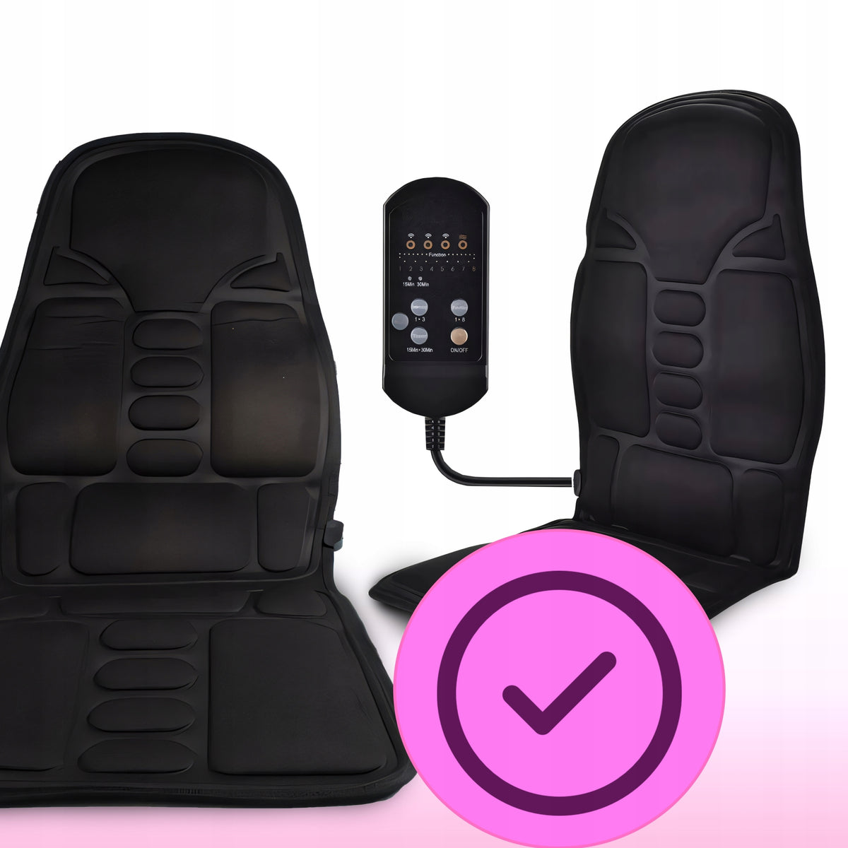 MASSAGE MAT FOR CAR SEAT MASSAGE HEATING ACUPRESSURE + REMOTE CONTROL Manufacturer code DZC-011-BLACK