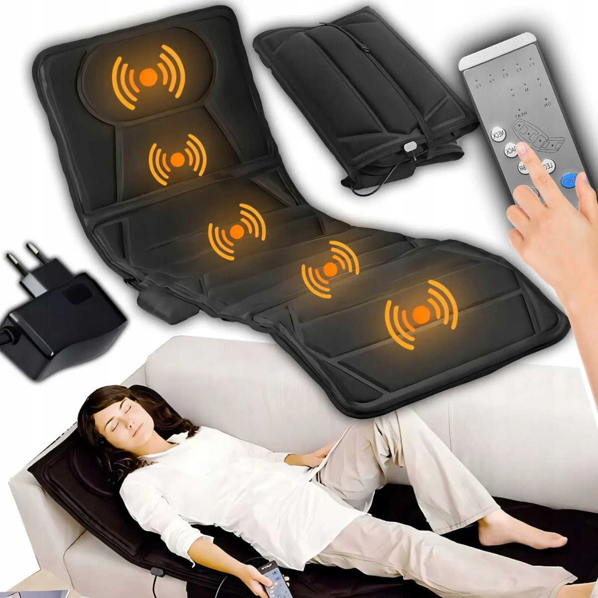 MASSAGE MAT FOR VIBRATION MASSAGE FOR ARMCHAIR BODY BACK BED PILOT