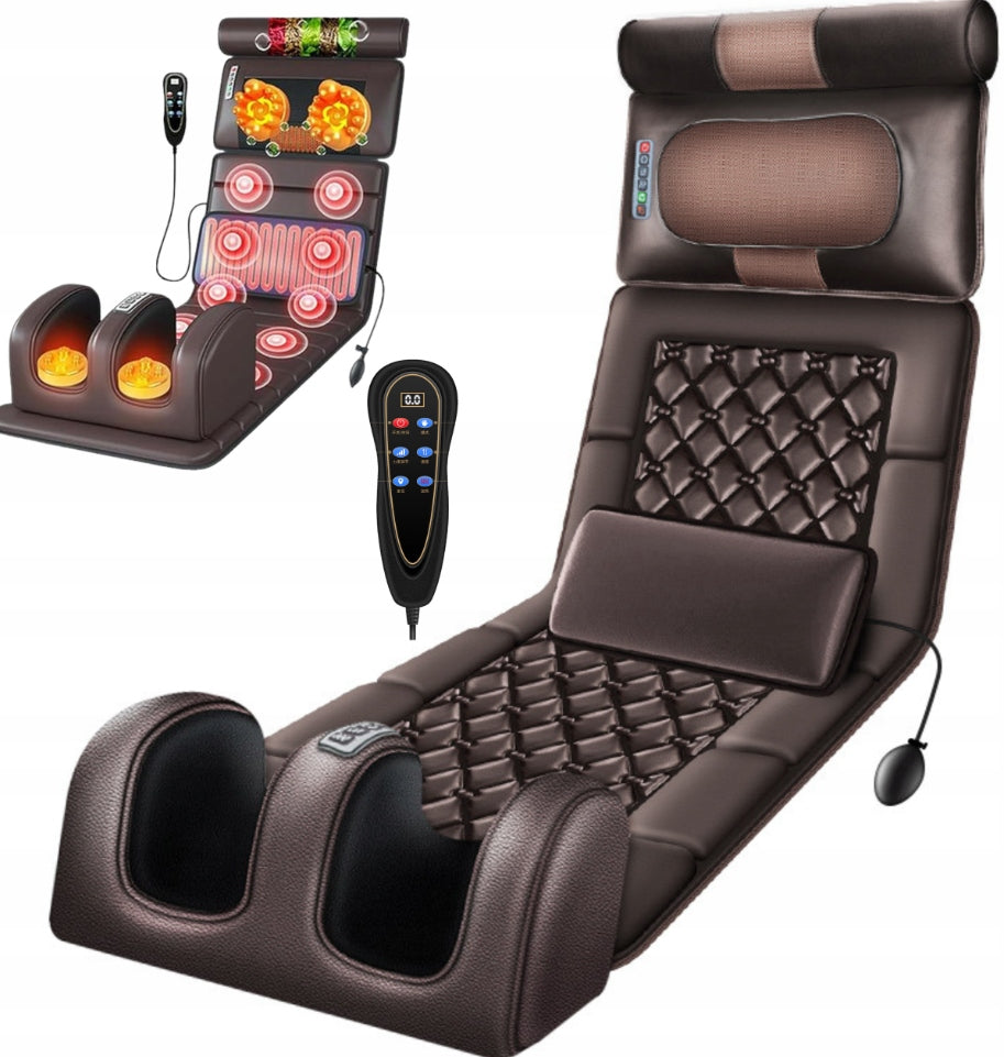 MASSAGE MAT HEATED TO RELAX NECK BACK LEG FOR ARMCHAIR SPINE Packaging status original