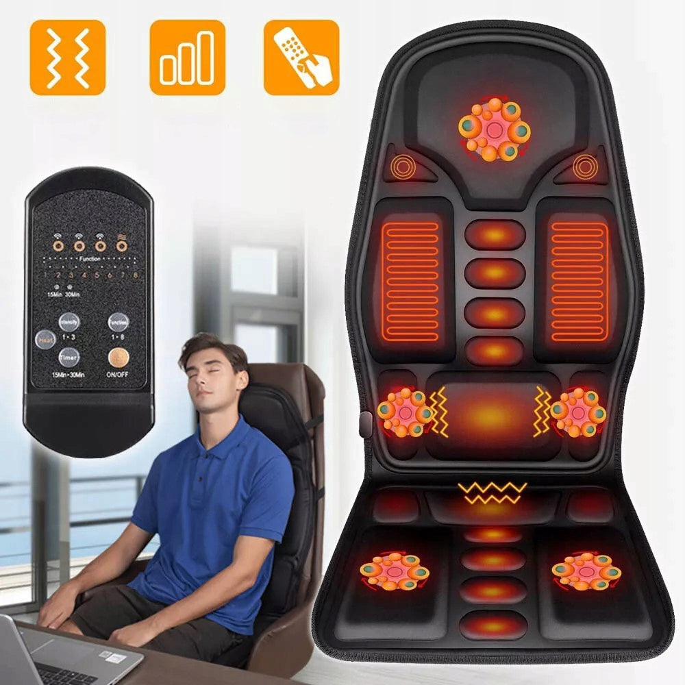 MASSAGE MAT HEATING BREATHABLE 3 STRENGTHS 8 MODES WITH REMOTE CONTROL Packaging status original