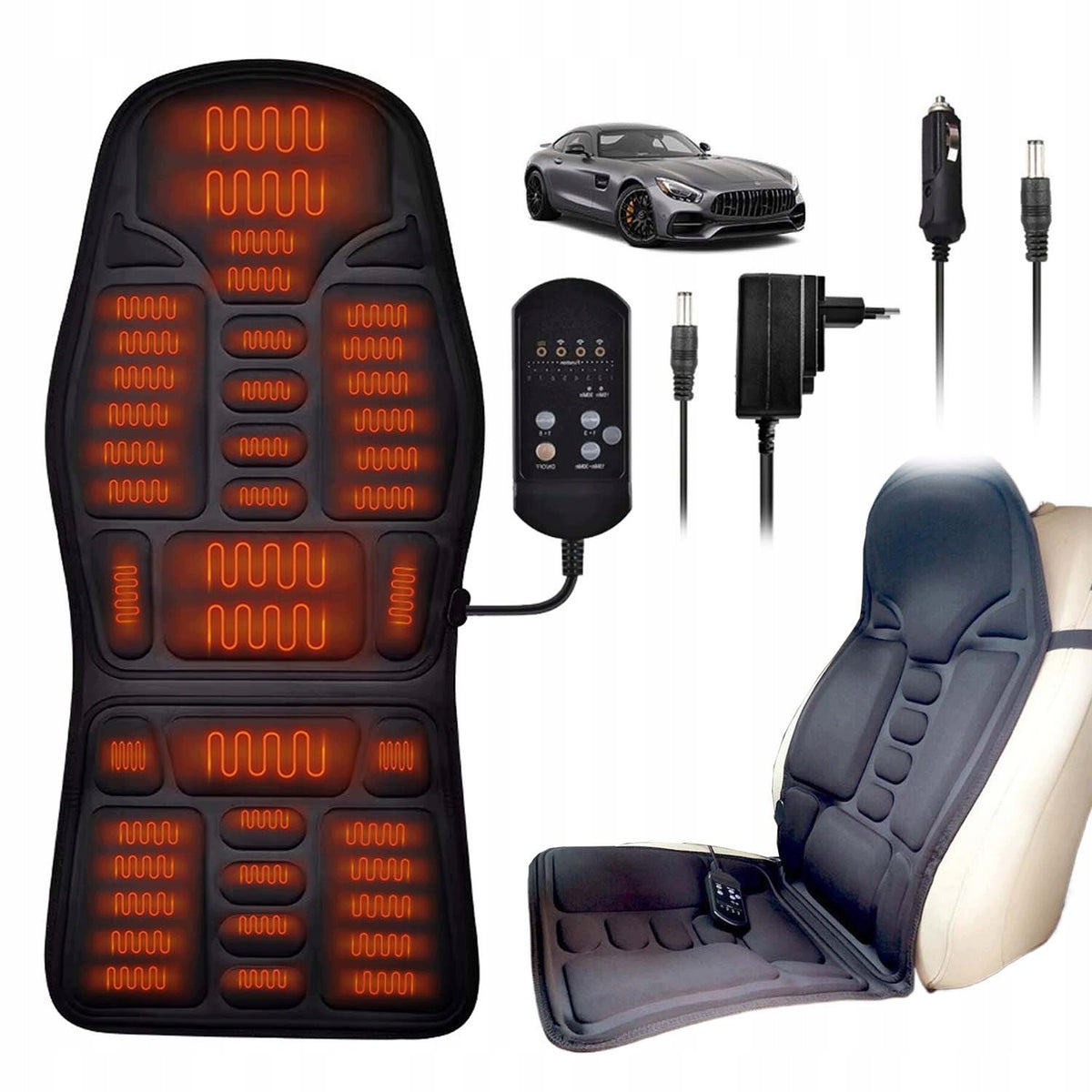 MASSAGE MAT MASSAGER 3 INTENSITY LEVELS ON CARS