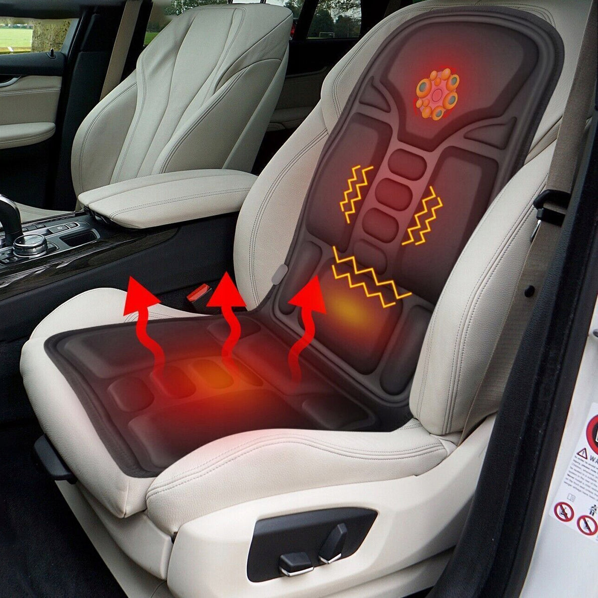 MASSAGE MAT VIBRATING MASSAGE MATTRESS FOR BED 8 MODES PLUG AUTO Medical device no