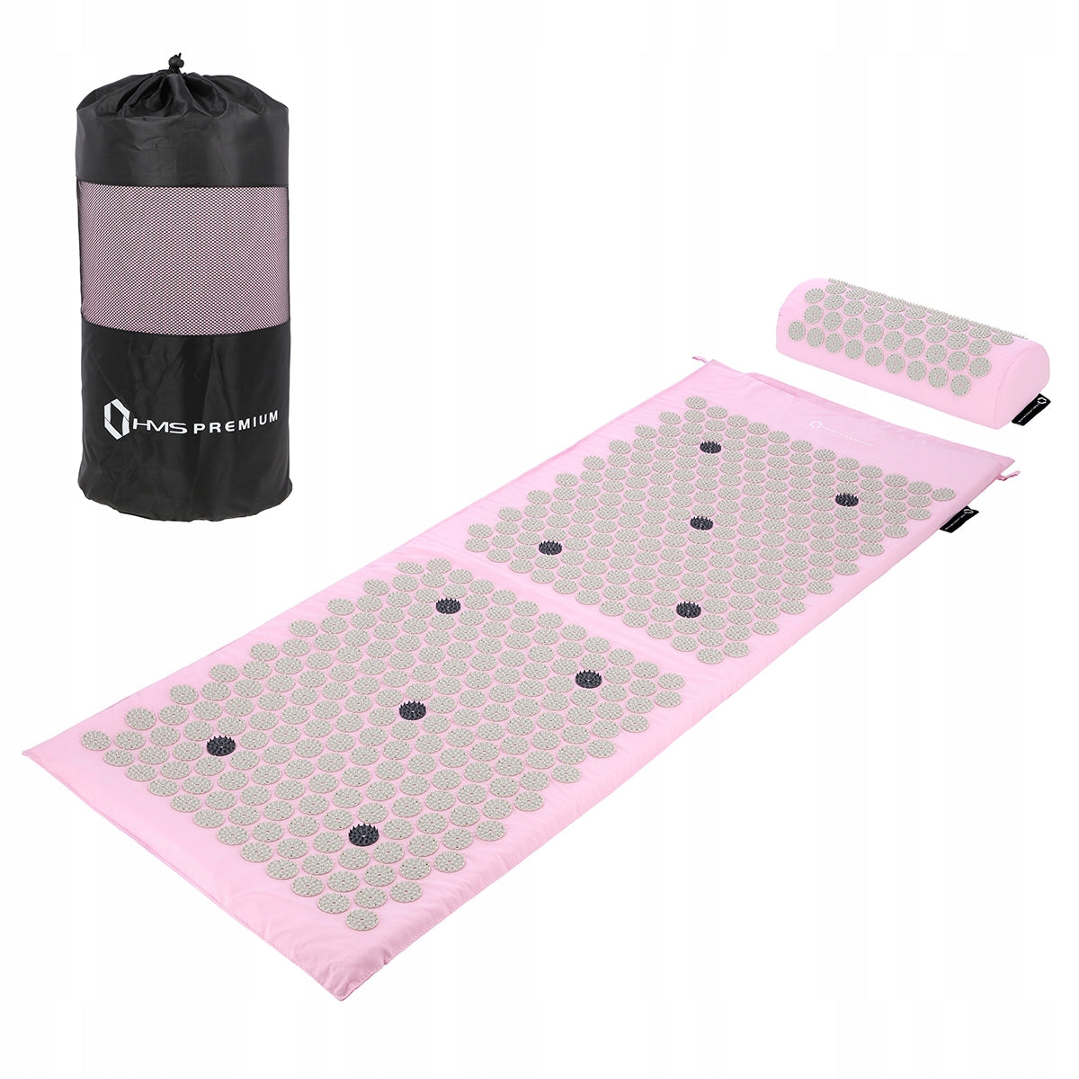 MASSAGE MAT With spikes for acupressure set with pillow Set pink Pink Manufacturer code 17-44-308