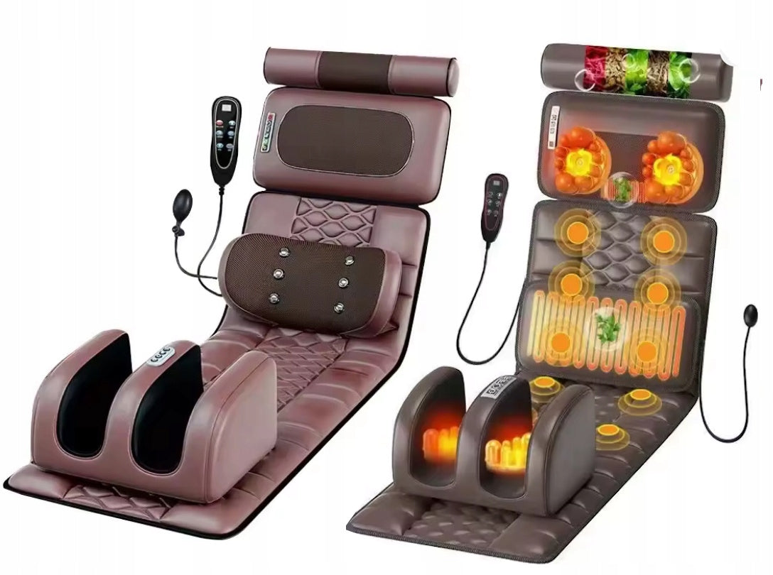 MASSAGE MATTRESS Massage mat LEG DRAINAGE + SPINE traction RWA LUMBAGO Manufacturer code materac 54 głowice masaż lumbago