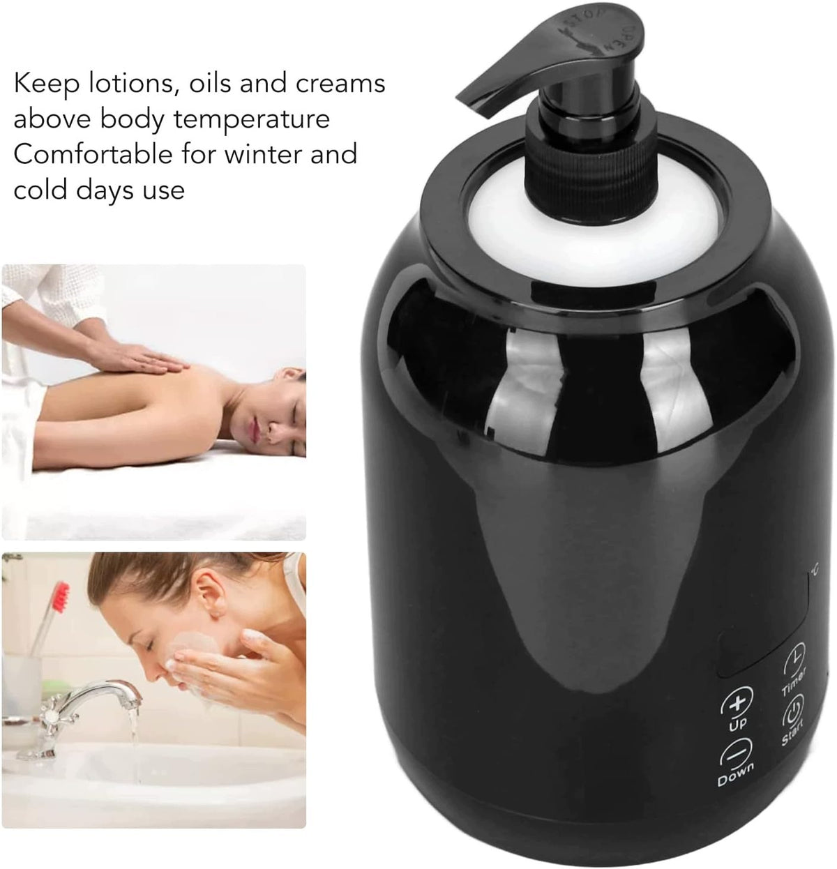 MASSAGE OIL HEATER WITH LED SCREEN TEMPERATURE CONTROL Kind stone