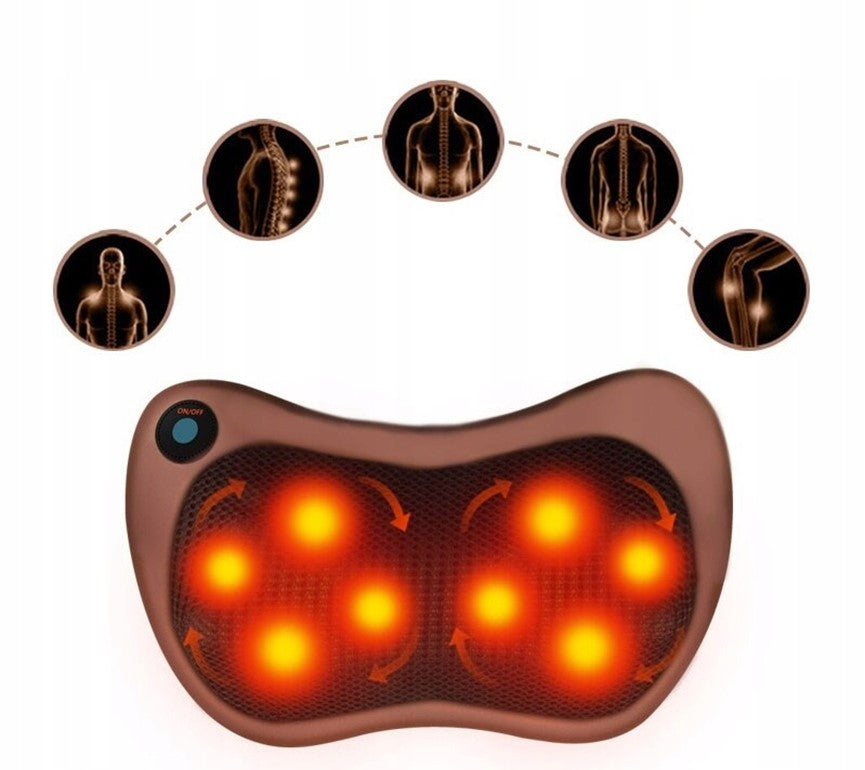 MASSAGE PILLOW FOR NECK BACK SHOULDERS BODY LEGS SHIATSU MASSAGER Brand no brand