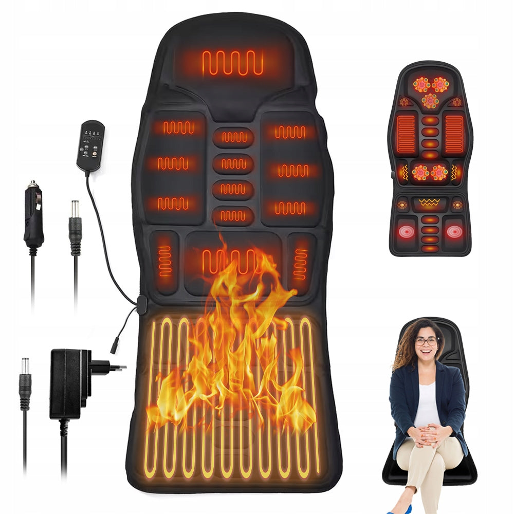 MASSAGE PILLOW WITH 8 MODE BREATHABLE HEATING FOR CAR HOME OFFICE