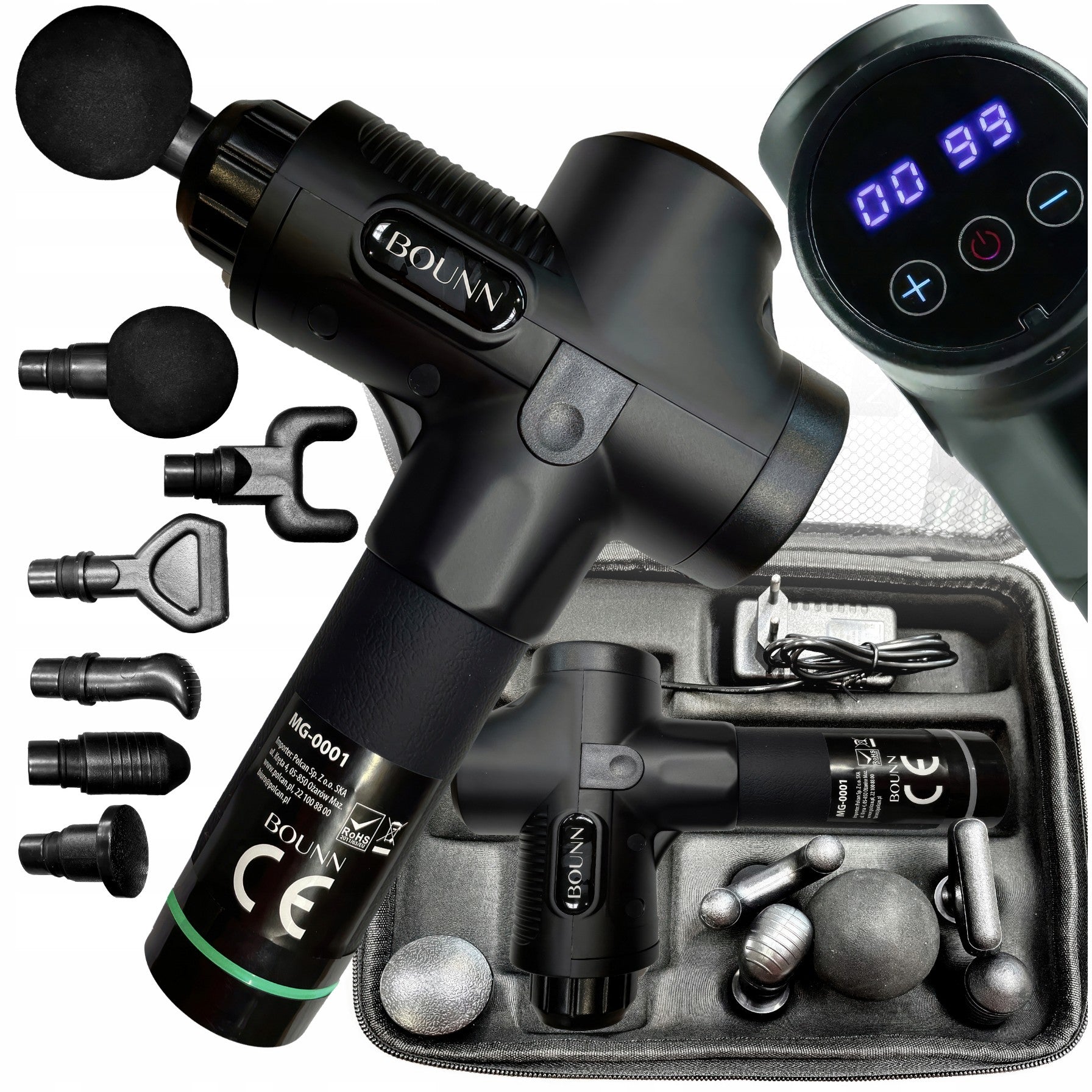 MASSAGER GUN PRO NECK MUSCLES BACK OF THE FEET FULL BODY