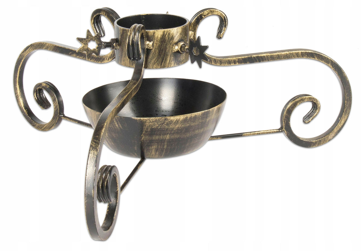 MASSIVE STEEL CHRISTMAS TREE STAND, UNDER THE CHRISTMAS TREE FORGED SH8 WITH WATER CONTAINER