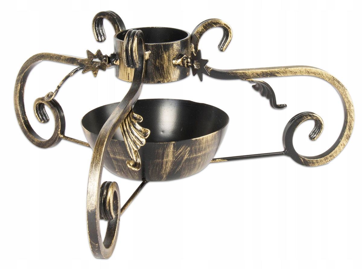 MASSIVE STEEL FORGED CHRISTMAS TREE STAND,UNDER THE CHRISTMAS TREE WITH WATER CONTAINER SH3