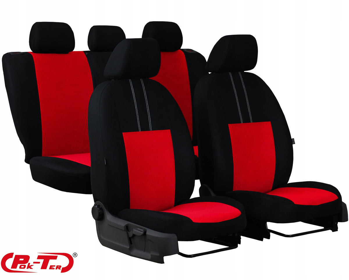 MATERIAL COVERS FOR SEATS CAR SEATS EKONOMIC set blue Manufacturer Pok-Ter