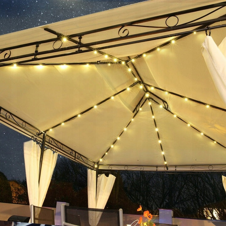 MATERIAL FOR GARDEN PAVILION 3X4M +LED CURTAINS ROOF MOSQUITO NET ANTHRACITE Manufacturer code Materiał na Pawilon Ogrodowy 3x4m Ten-Tech
