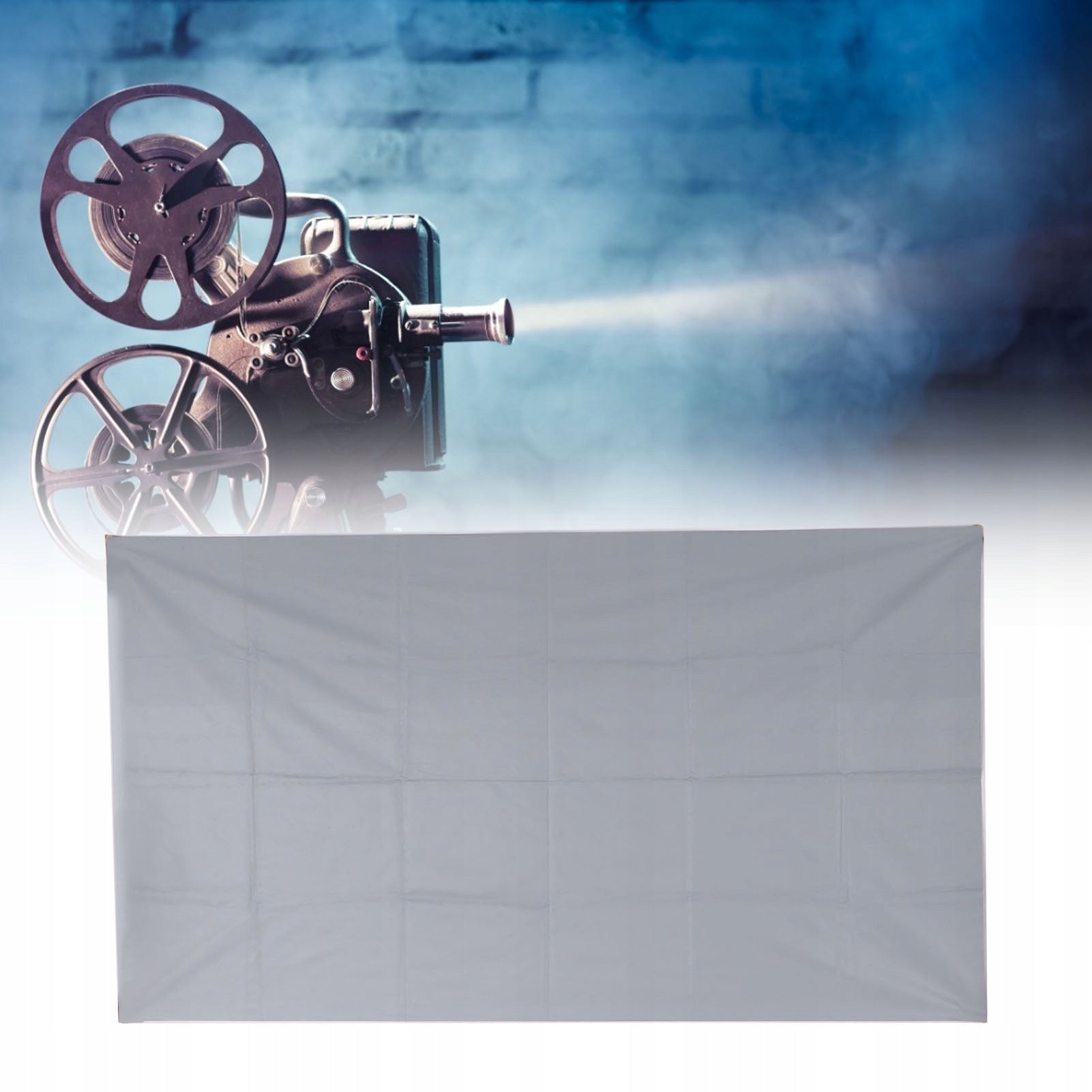 MATERIAL PORTABLE PROJECTION SCREEN FOR SLIDES LARGE 90" inches 4K HD 16:9 Brand no brand