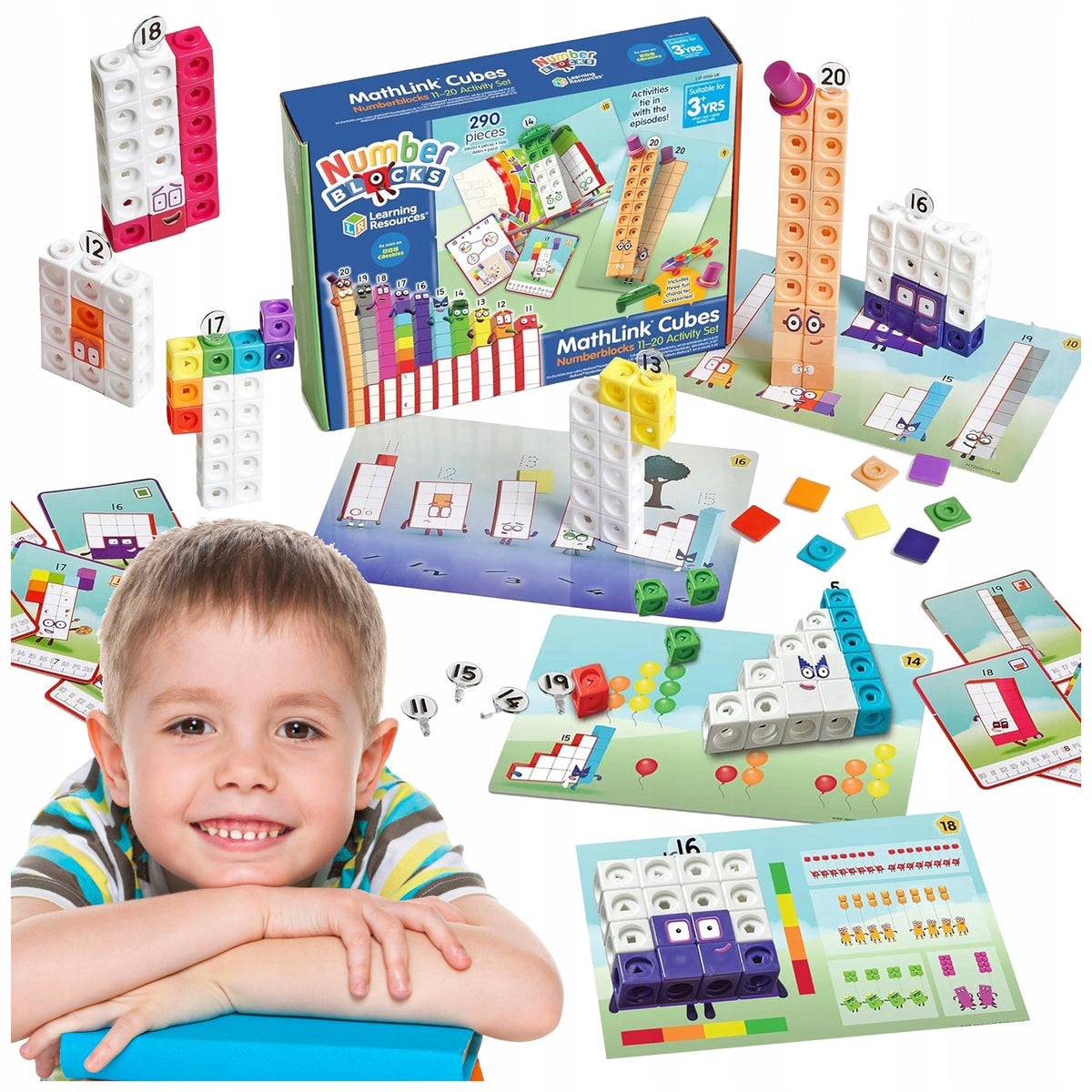 MATH BLOCKS CUBES 11-20 MATHLINK CUBES SET STEM BOY'S DAY Manufacturer code LSP0950-UK