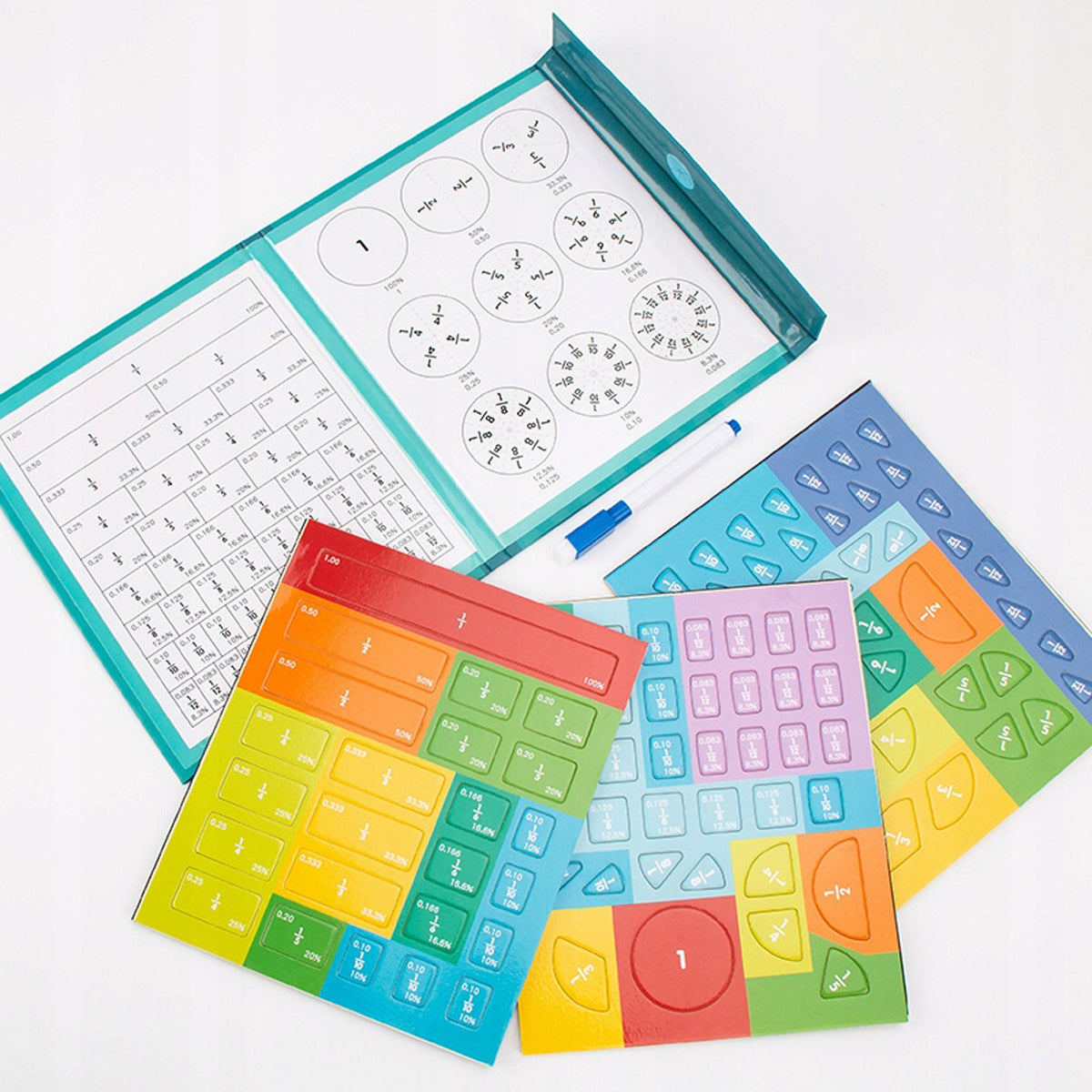 MATH LEARNING TOY FRACTIONS OF MAGNETIC BOARDS EDUCATIONAL MONTESSORI Manufacturer code 3831127620801