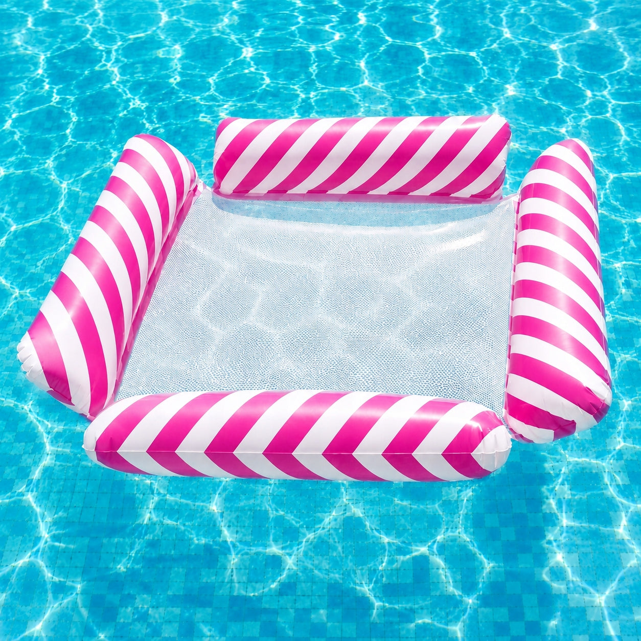 MATTRESS INFLATABLE BEACH HAMMOCK WATER LOUNGER CHAIR SWIMMING POOL CHAIR Packaging status original