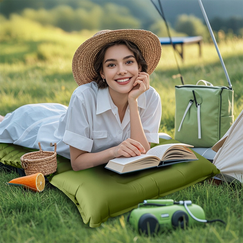 MATTRESS INFLATABLE SELF-INFLATING BED TRAVEL TO TENT AND HIKING 195X68CM Packaging status original