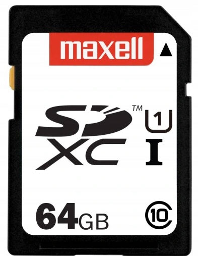MAXELL 64GB SDXC Class 10 10/80mb SD Memory Card