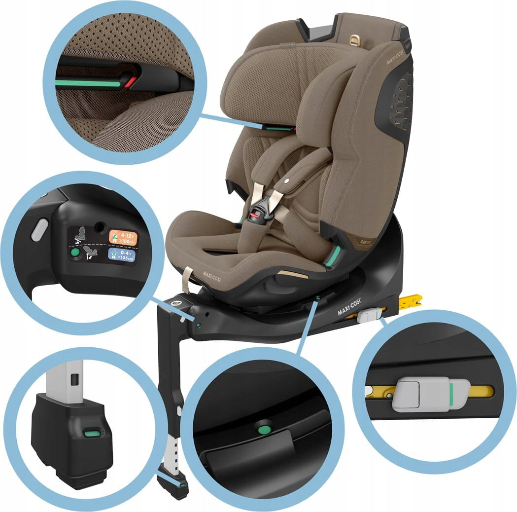 MAXI COSI EMERALD 360 PRO swivel seat 0-36 kg - Authentic Truffle EAN (GTIN) 8712930011040
