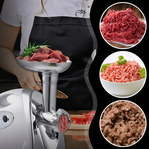 MEAT GRINDER 2800W FOR FILLING ELECTRIC SAUSAGES 3 STRAINERS Grinding efficiency 2 kg/min
