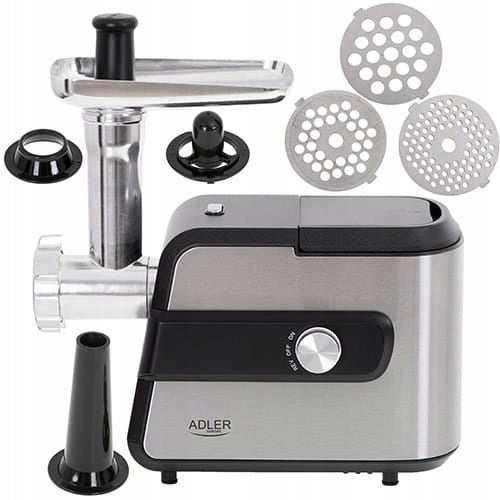 MEAT GRINDER #5 3 SIEVES + VEGETABLE SHREDDER 3 GRATERS Power rating 2000 W