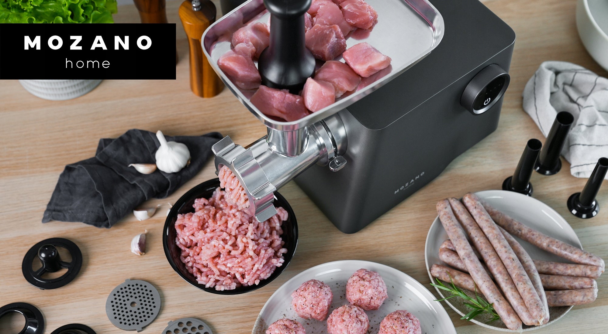 MEAT GRINDER 6in1 METAL SHREDDER 31 ELEMENTS TITANCHEF 3000 Model TitanChef 3000