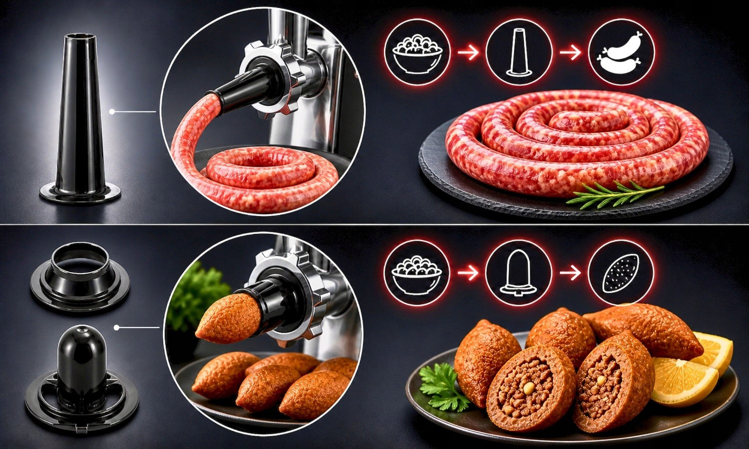 MEAT GRINDER ELECTRIC SET WITH SHREDDER 19in1 2200W Grinding efficiency 3.2 kg/min
