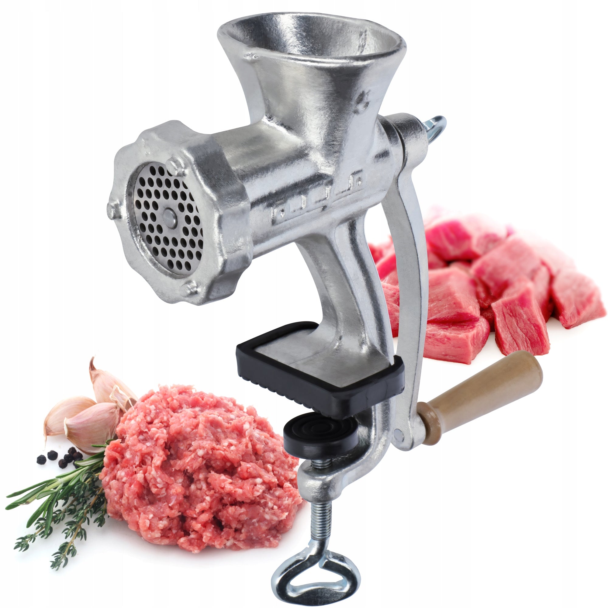 MEAT GRINDER HAND CAST IRON 5 GRINDER ALFA POLAND ORIGINAL