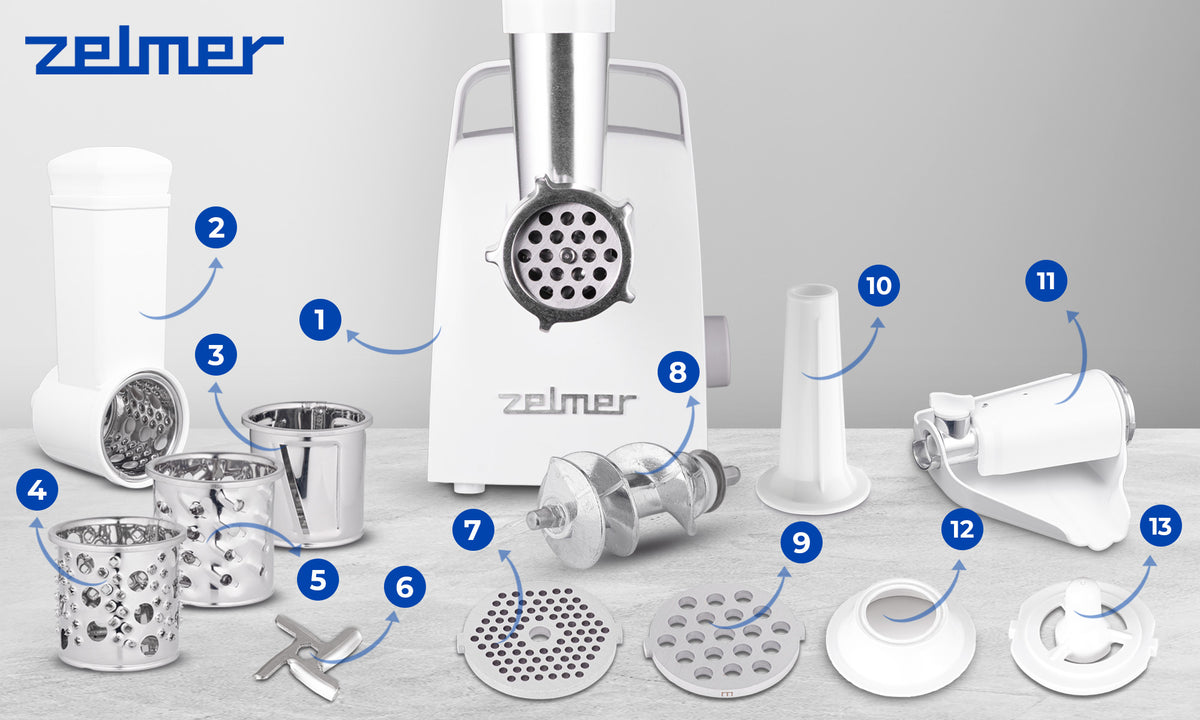 MEAT GRINDER ZELMER SHREDDER SLOW JUICER Manufacturer code ZMM1330B
