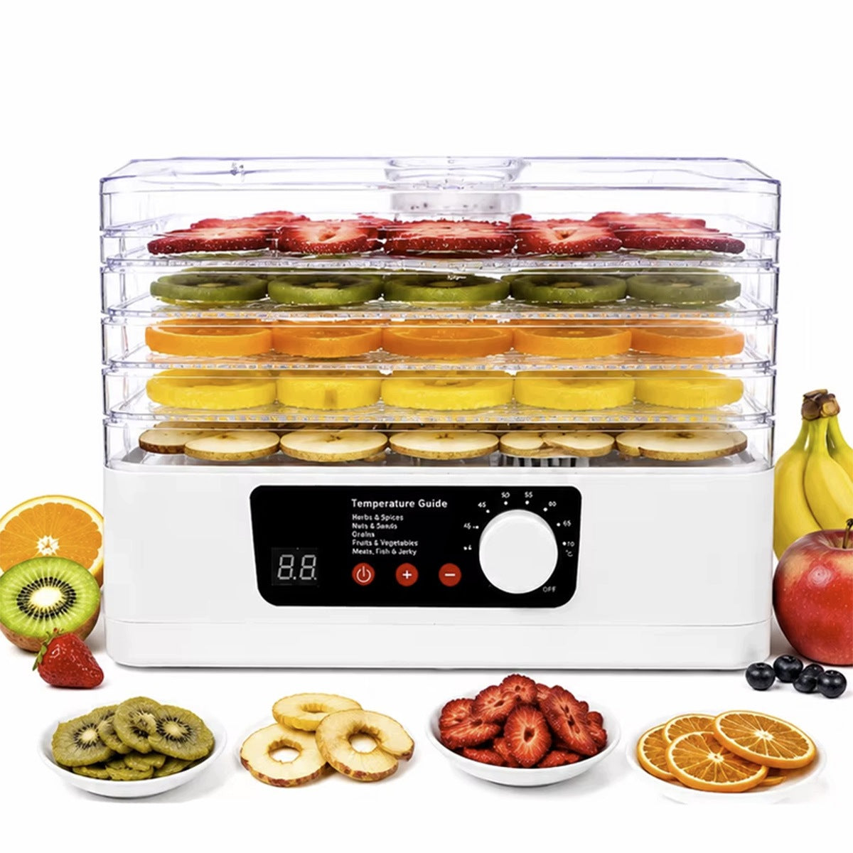 MEAT HERB FRUIT MUSHROOM DRYER 350W 5 SIT TEMPERATURE CONTROL XXL Manufacturer code 6002388-1