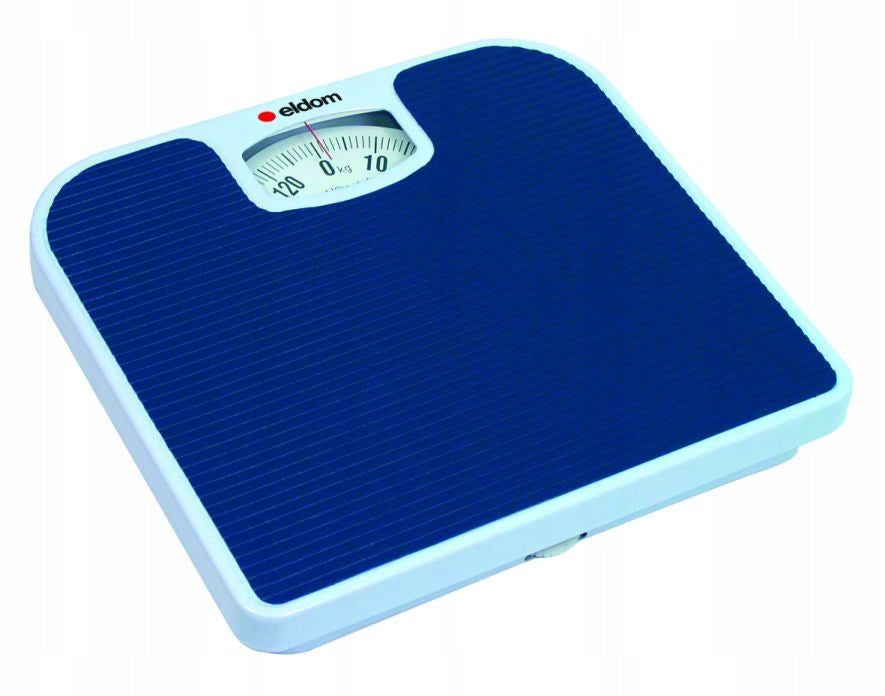 MECHANICAL BATHROOM SCALE ELDOM BR2016 BLUE UP TO 130KG