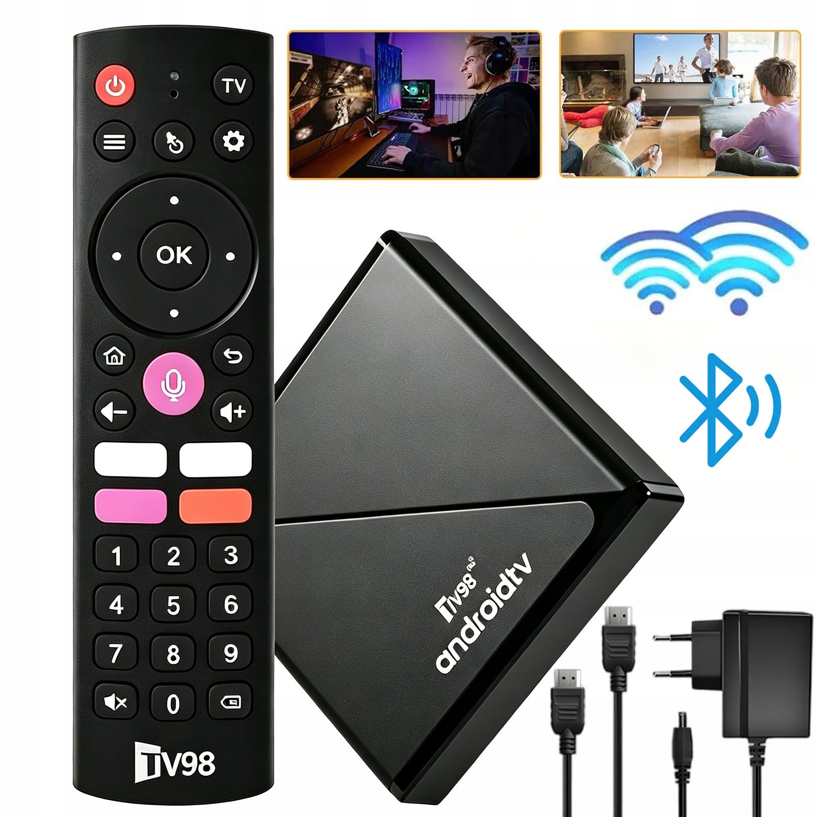 MEDIA PLAYER SMART TV BOX ANDROID WIFI 8K 5G 2/16GB