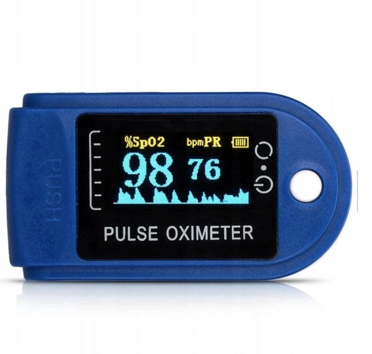 MEDICAL FINGER PULSE OXIMETER ACCURATE HEART RATE MONITOR Color blue