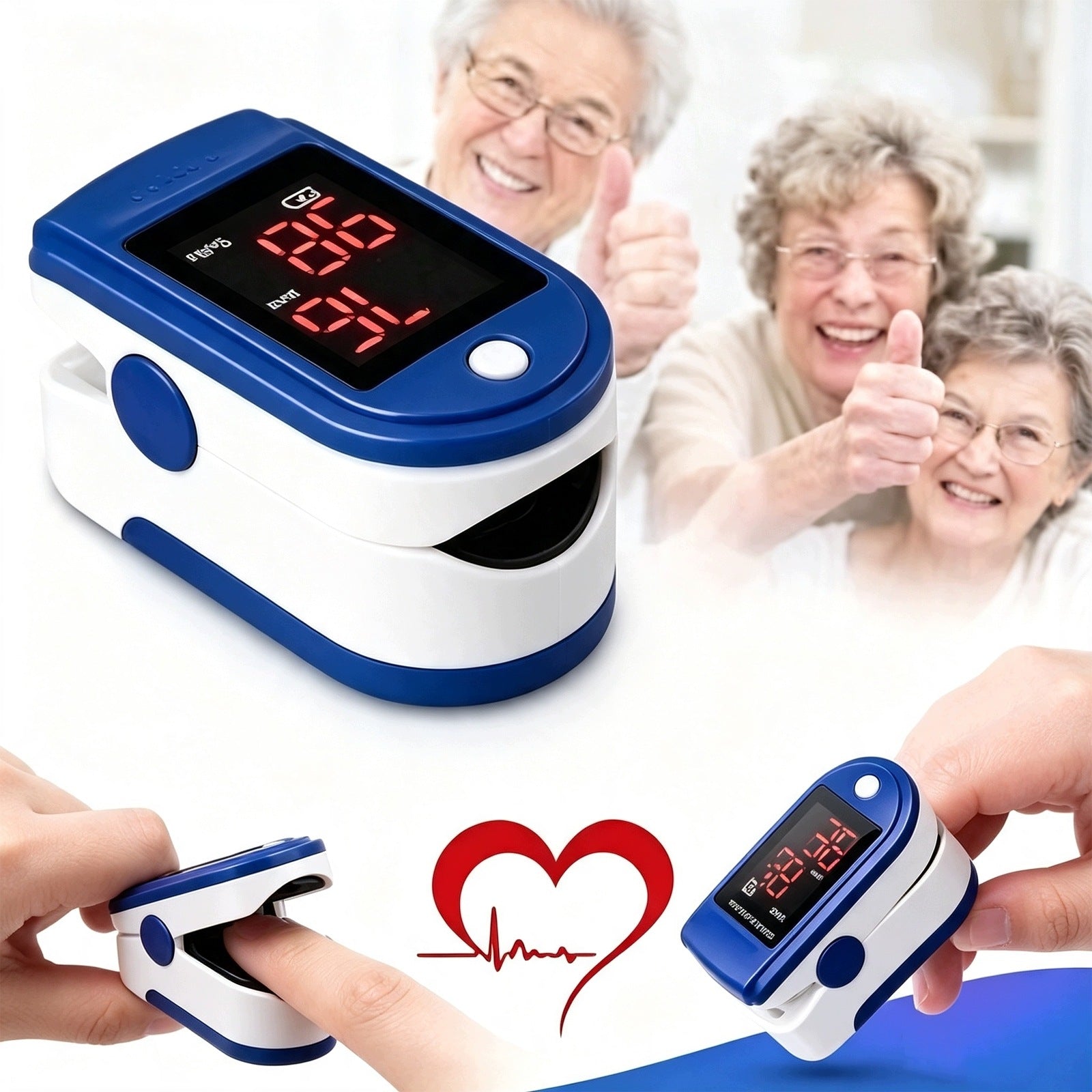 MEDICAL FINGER PULSE OXIMETER HEART RATE MONITOR OLED DISPLAY PULSE MEASUREMENT