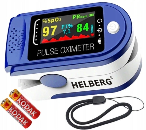 MEDICAL FINGER PULSE OXIMETER HELBERG HEART RATE MONITOR