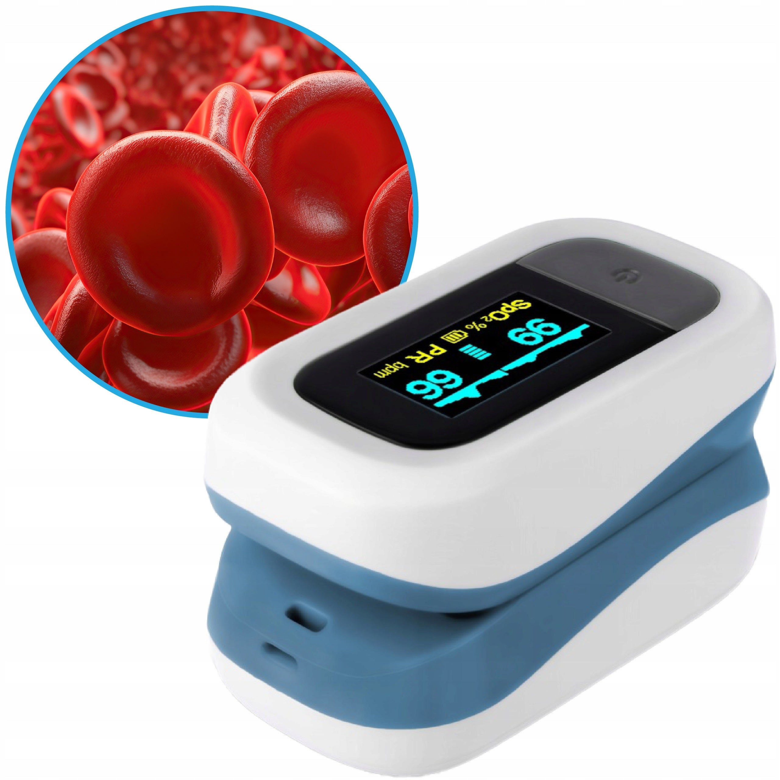 MEDICAL FINGER PULSE OXIMETER Herz Medical OLED display pulse measurement Medical device yes