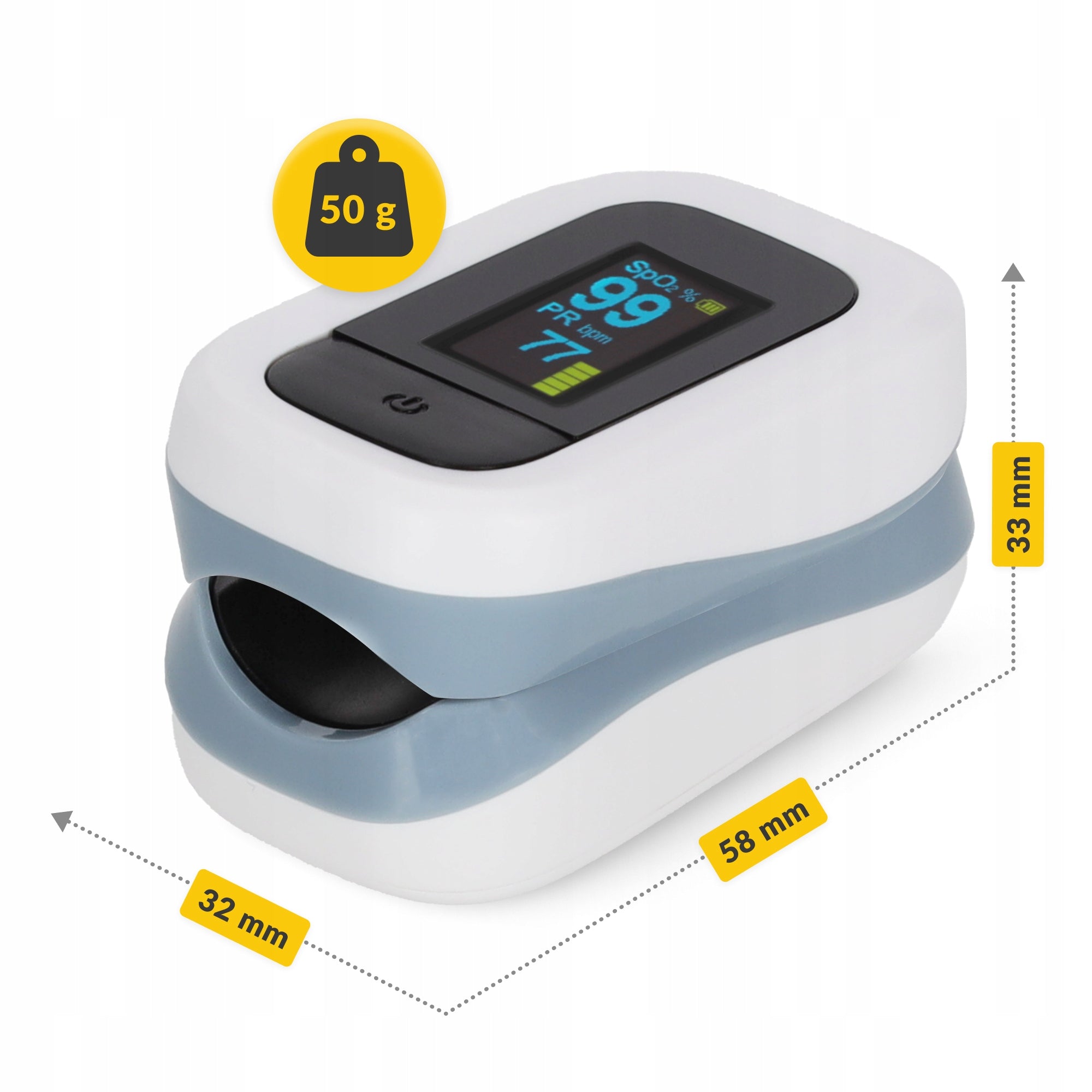 MEDICAL FINGER PULSE OXIMETER PROFESSIONAL FOR ADULT CHILDREN MED + EAN (GTIN) 5905973402071