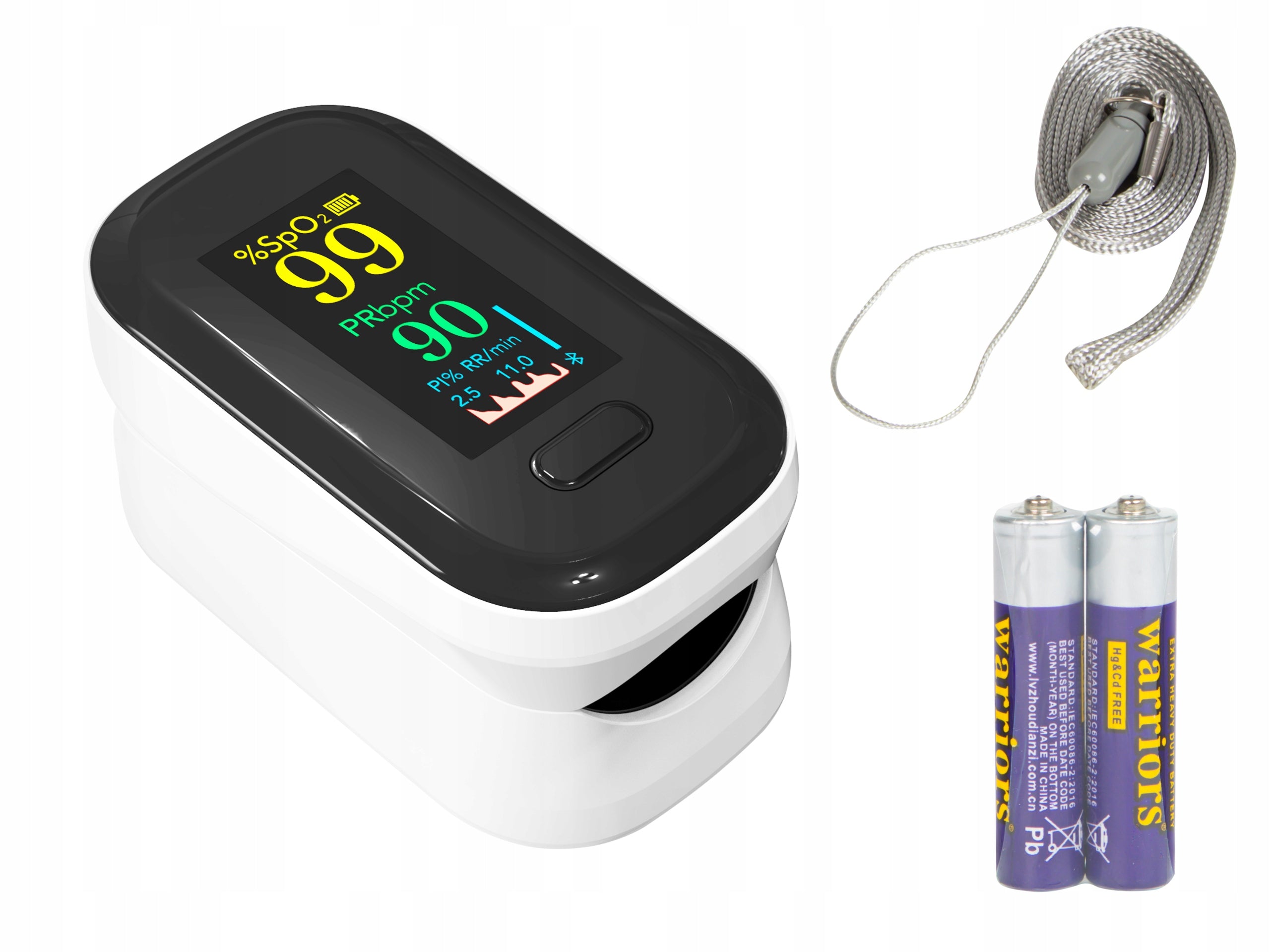 MEDICAL FINGER PULSE OXIMETER PULSE SATURATION HEART RATE DISPLAY Packaging status original