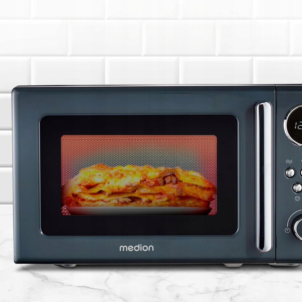 MEDION MD15000 Retro Microwave, 20 litres Manufacturer code MD 15000