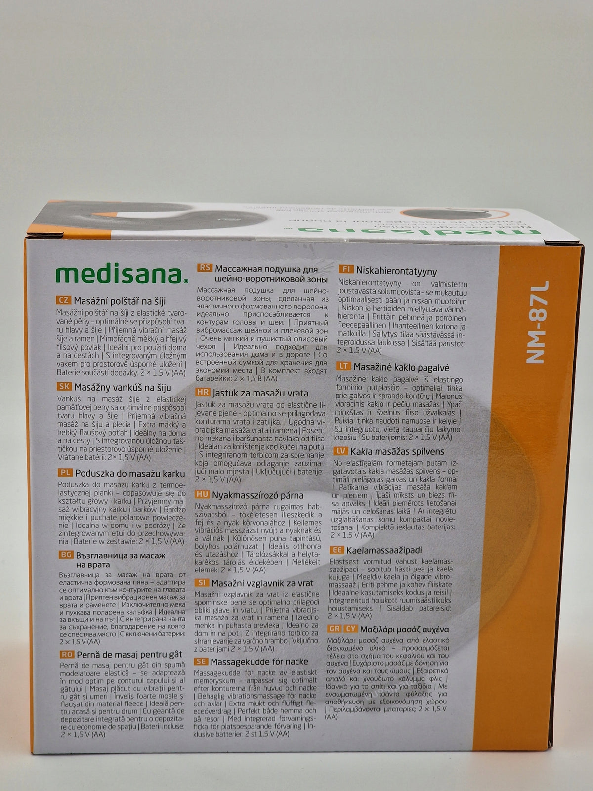 MEDISANA MASSAGE pillow MN-87L Manufacturer code 92043