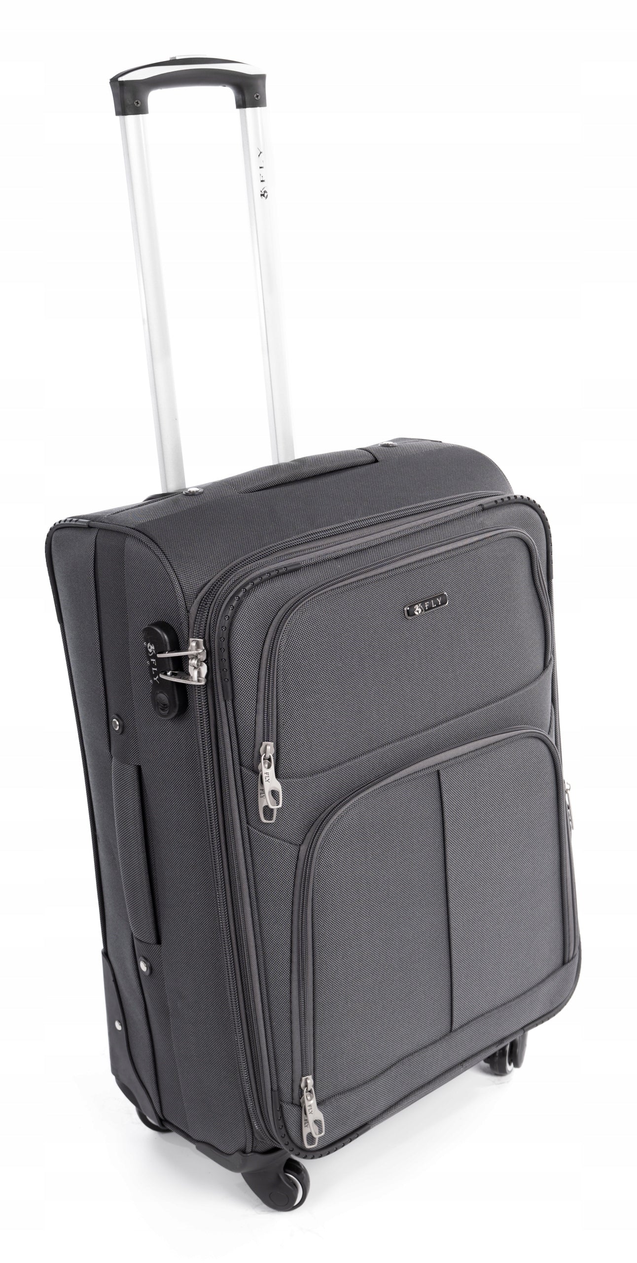 MEDIUM SUITCASE ON WHEELS TRAVEL LUGGAGE Soft XL Manufacturer code WALIZKA RGL 1316 MATERIAŁOWA ŚREDNIA