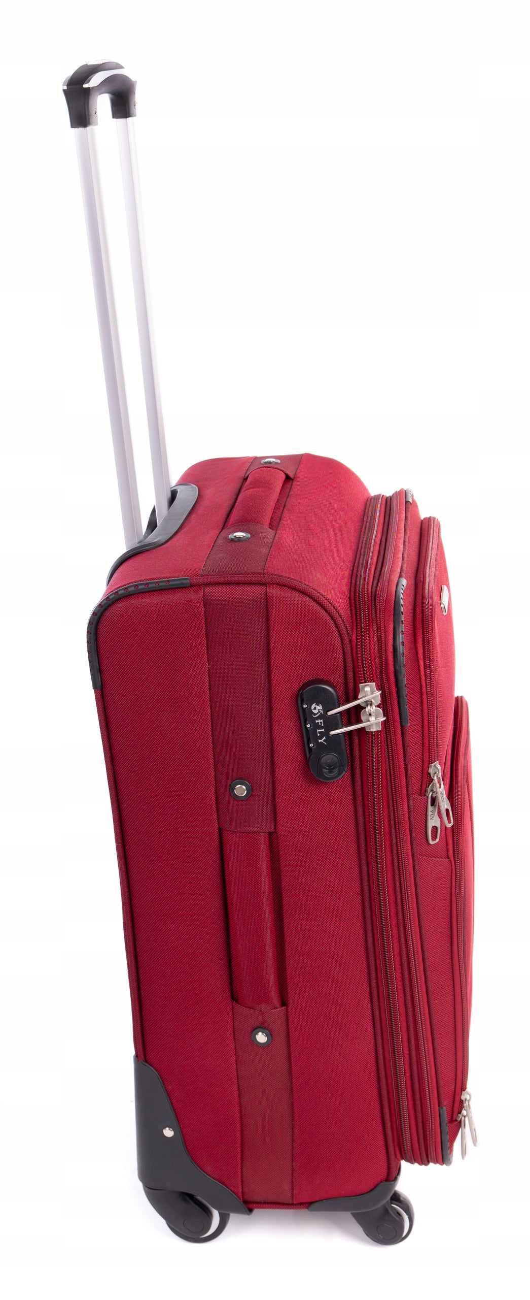 MEDIUM SUITCASE ON WHEELS TRAVEL LUGGAGE Soft XL Width (longer edge) 43 cm