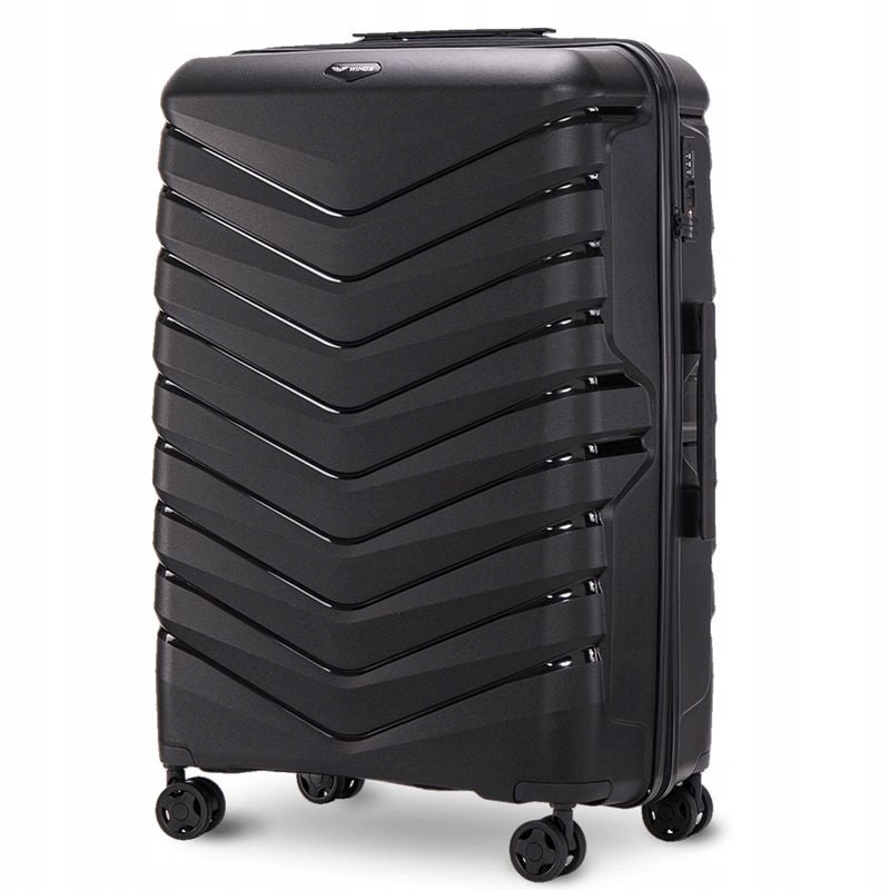 MEDIUM SUITCASE WINGS POLYPROPYLENE PHOENIX 24" 63L BLACK Manufacturer code PHX02-M-BLACK