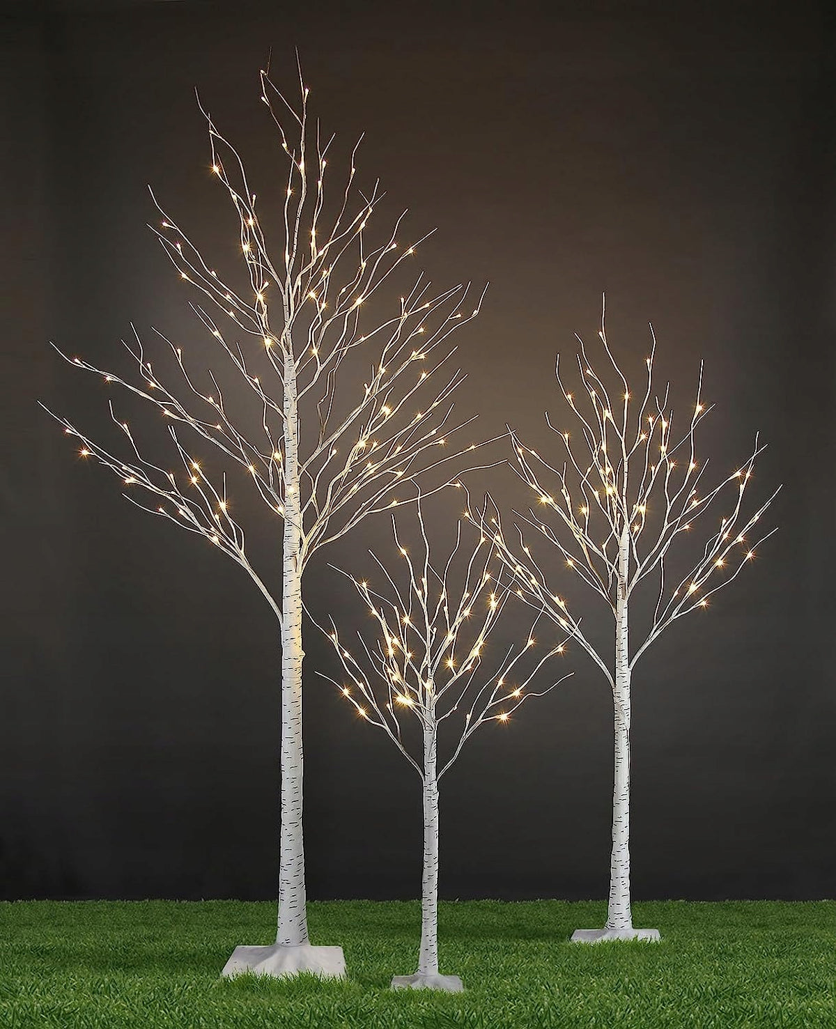 MEGA BIRCH LED Tree 150cm White WARM LIGHTS