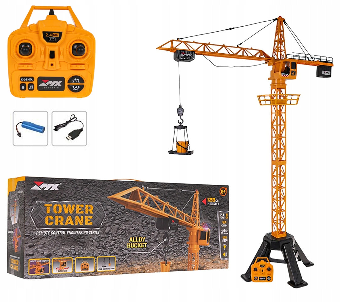 MEGA CRANE REMOTE CONTROLLED RC CRANE 130 METAL + WIRELESS REMOTE CONTROL XXL