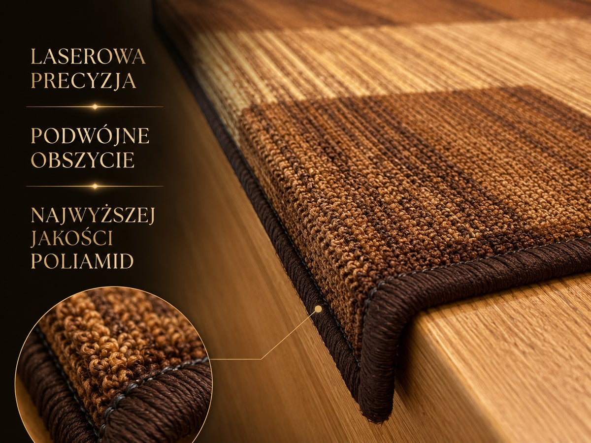 MEGA QUALITY STAIR COVERS 64x24x3cm BOSTON BROWN Brand no brand