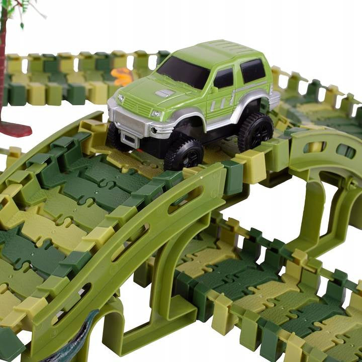 MEGA RACE TRACK XXXL DINOSAUR DINO PARK 240 el. Brand MalPlay