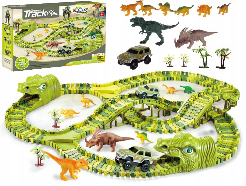 MEGA RACE TRACK XXXL DINOSAUR DINO PARK 271el. MAGIC TRACK